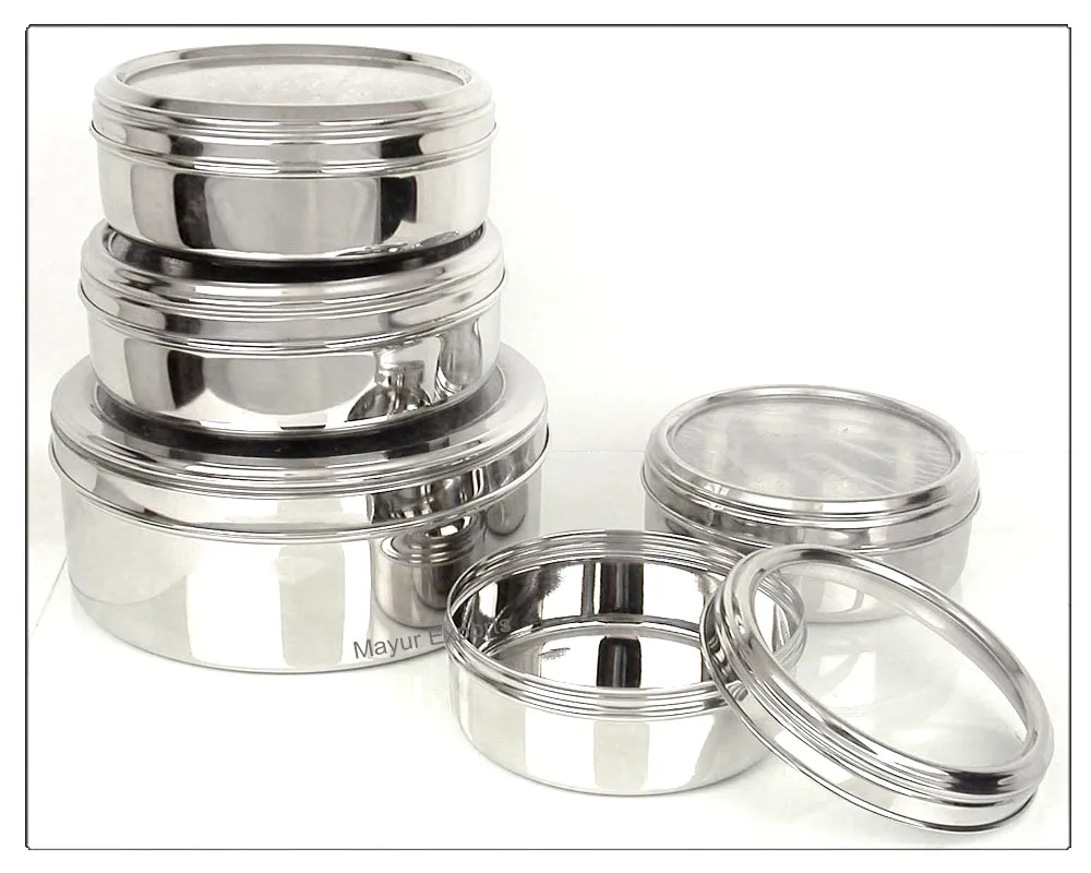 Круглая канистра из нержавеющей стали