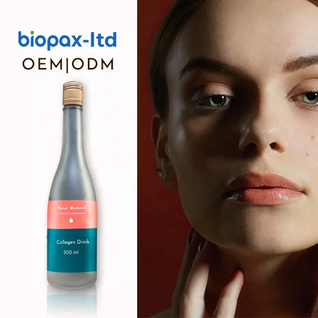 
antioxidant supplements beauty fish scale collagen drink for OEM 500ml 