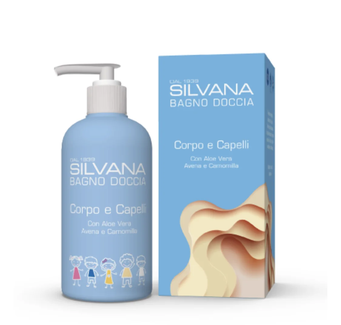 Хит продаж, детские товары, Сделано в Италии, мягкий и деликатный Смягчающий гель для детского душа Silvana