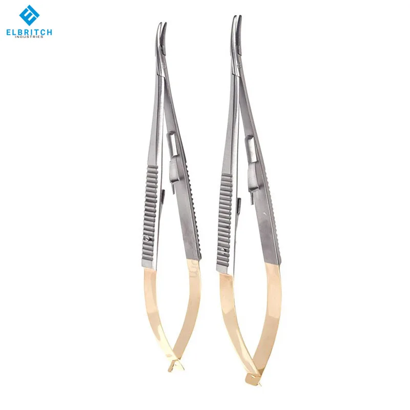 Surgical Dental Orthodontic Implant Catastrophe Needle Holders Tools Straight Curved Instruments
