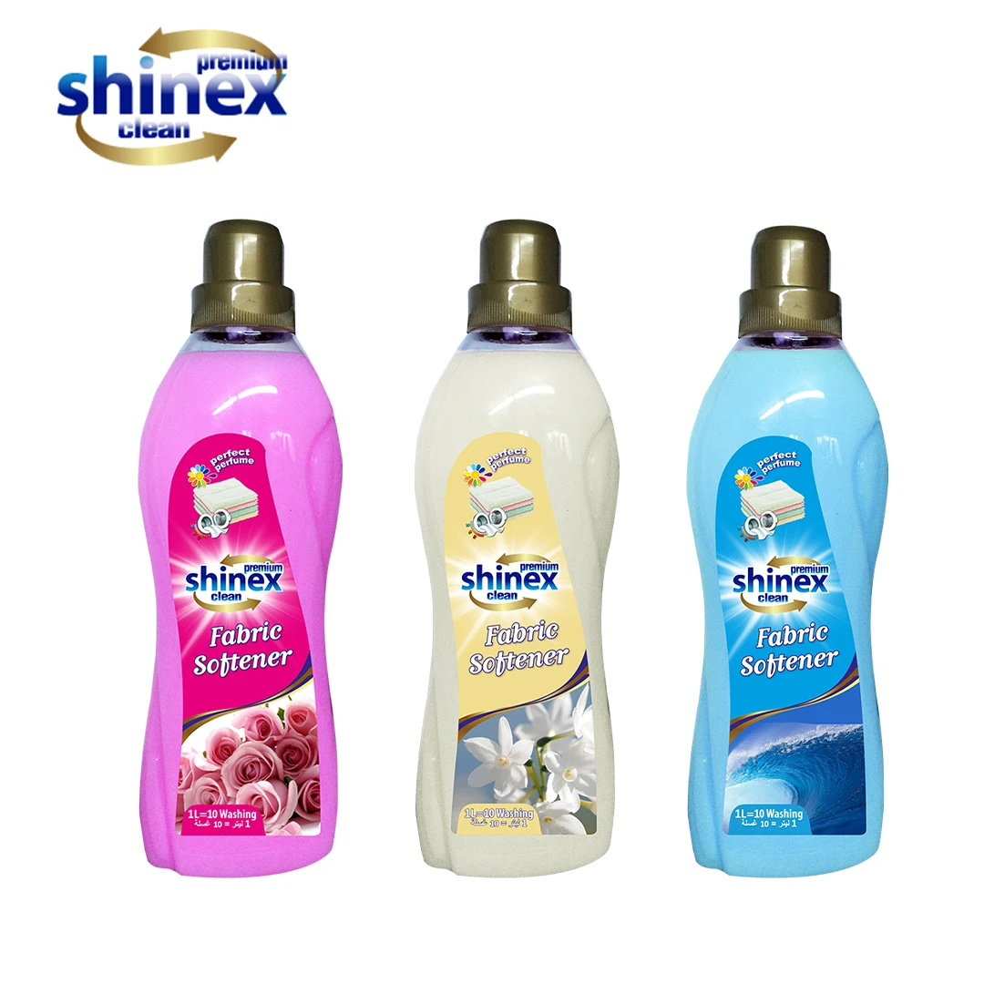 SHINEX Fabric Softener Liquid  Laundry Conditioner Scent Booster 1 lt Lotus Rose Jamsine Long Lasting Perfume  made in Turkey