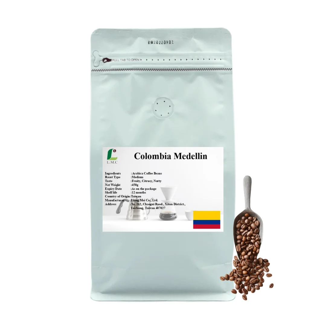 Готовый к отправке LMC, тайваньский поставщик, кофейные Свежие обжаренные колумбийские кофейные зерна россыпью