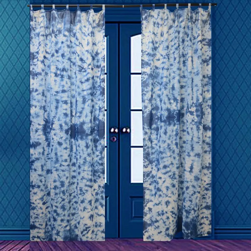Хлопчатобумажная занавеска shibori декоративная дверная