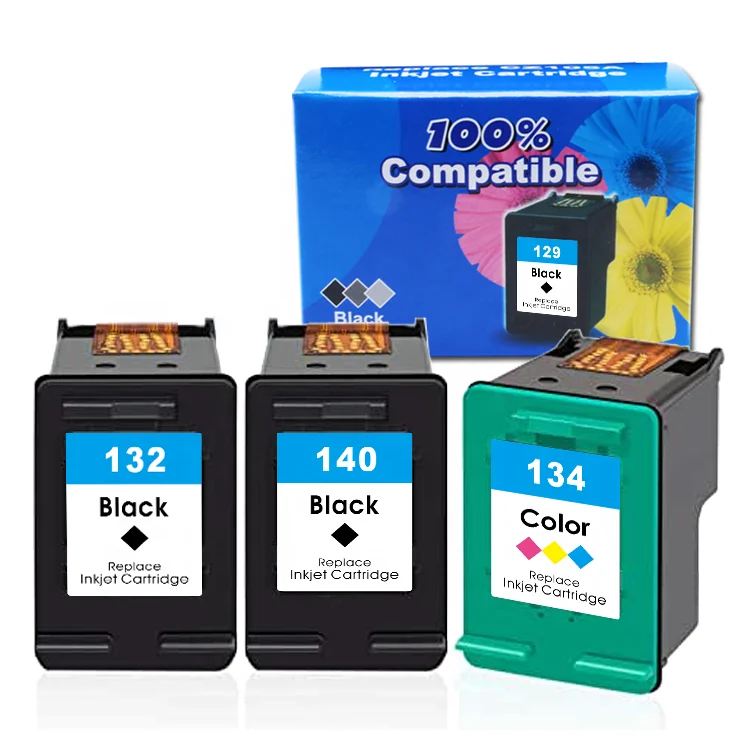 Uniplus 129 130 131 132 134 135 136 138 140 141 XL перезаправляемый картридж с чернилами для принтера HP