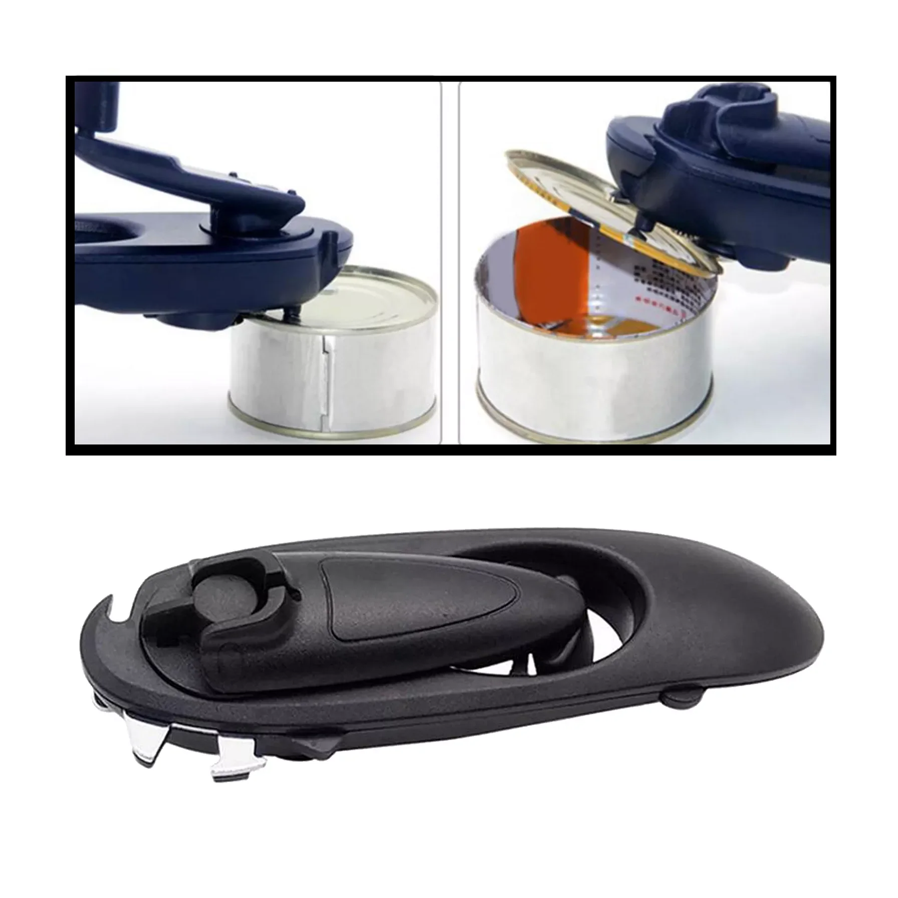 8 in 1 Hand Can Opener Kitchen Tool Multi-function Can Opener Manual with Magnet Stainless Steel Easy Can Jar Opener