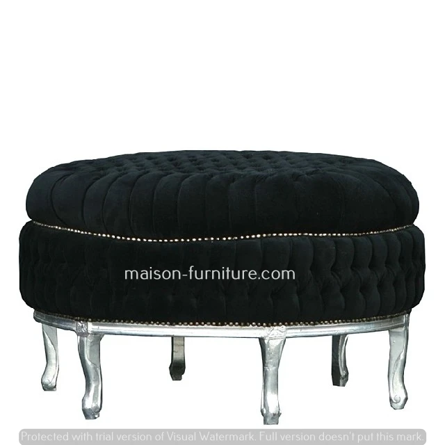 
baroque round ottoman 