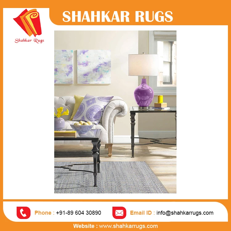 Luxury Flat Weave Natural Silk Dhurrie Indian Carpet High Quality Handmade Plush Rug for Bedroom Bathroom Kitchen Prayer Use