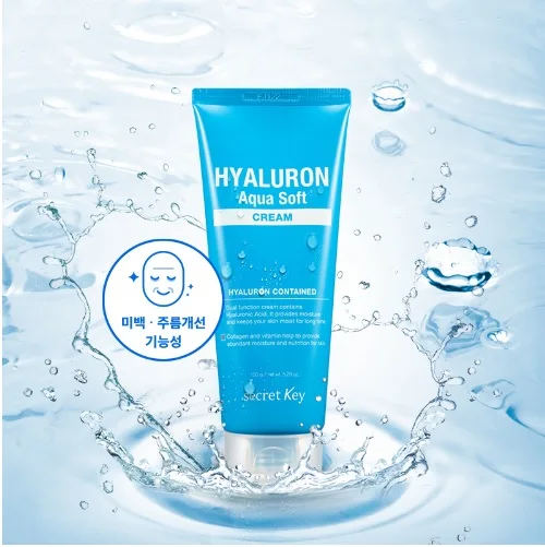 HYALURON AQUA SOFT CREAM Secret Key Korean Cosmetics
