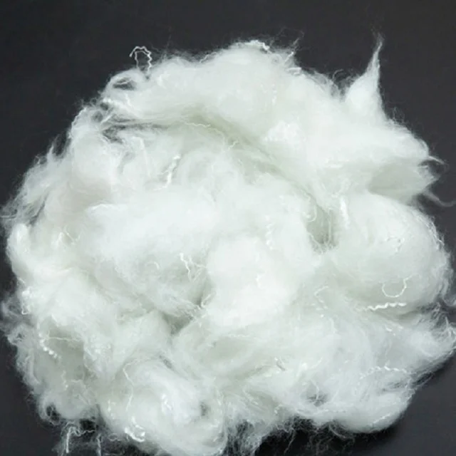 100% Polyester Staple Fiber 0.9D Solid White A grade Vikohasan Manufacturer and synthetic fiber and GRS recycled polyester fibre