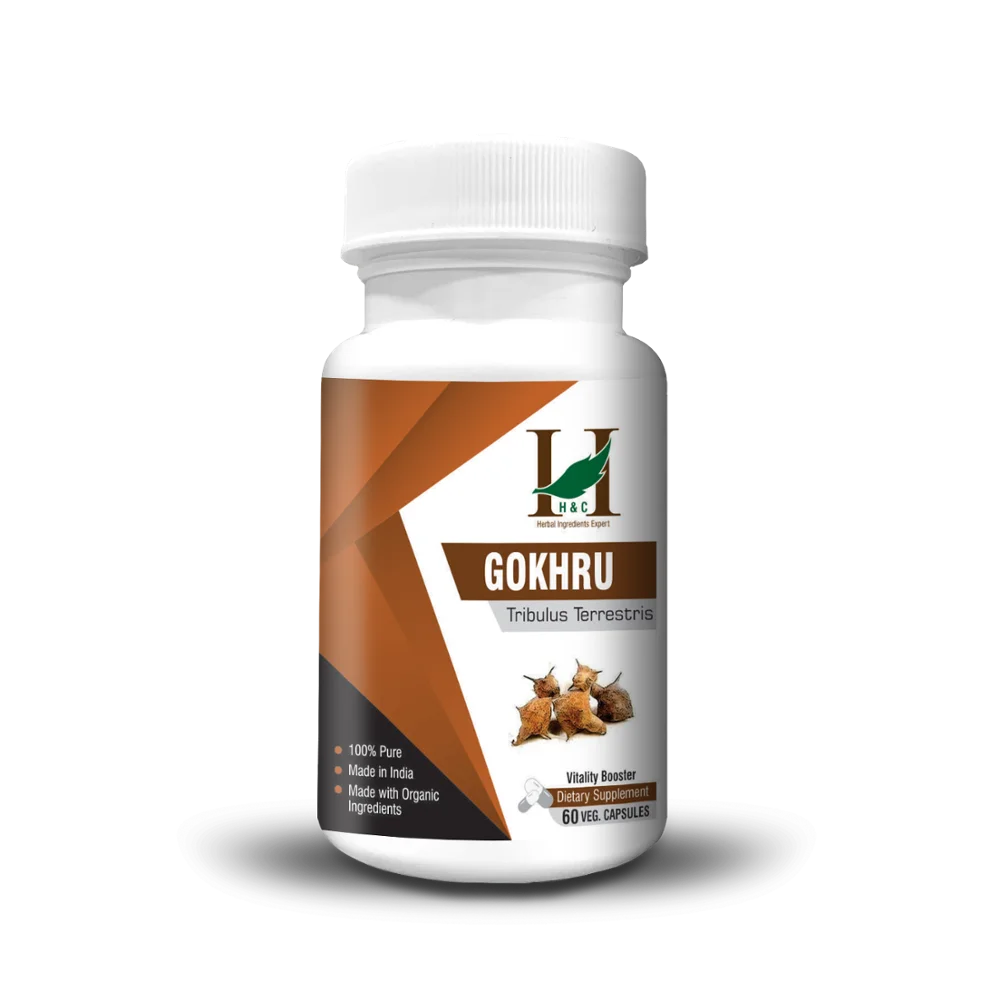 
H&C Gokharu Capsules (Tribulus terrestris) - 450mg, 60counts 