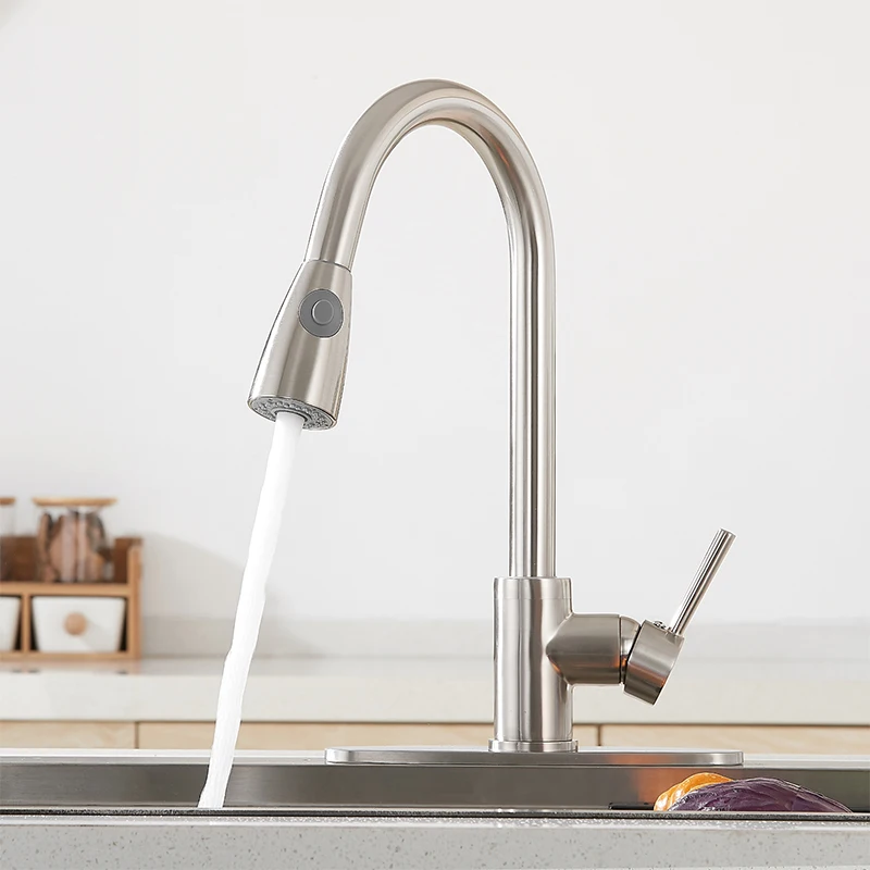 Sensor kitchen faucet brass pull down automatic sensor kitchen sink mixer