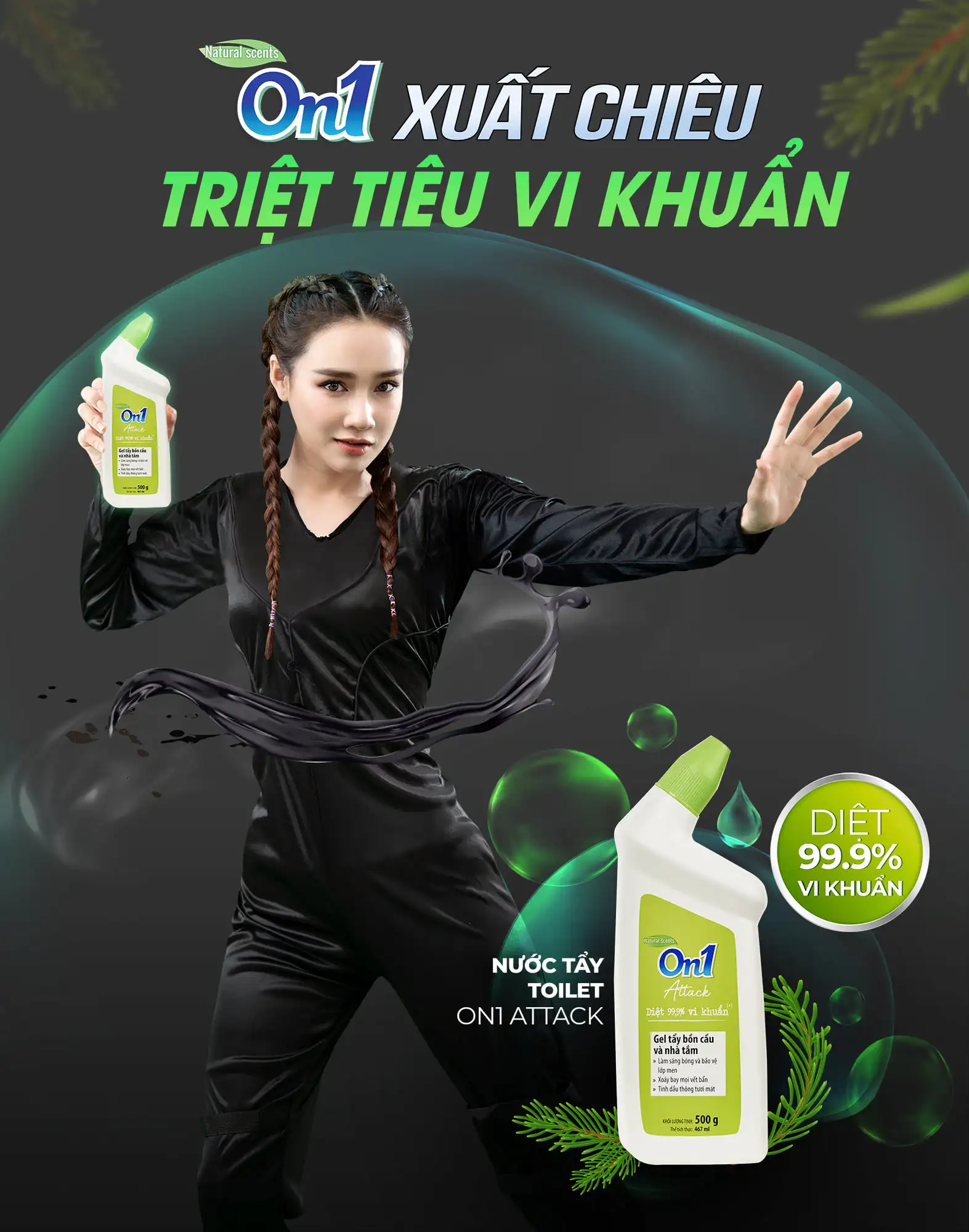 HIGH QUALITY TOILET CLEANER/ 500G ON1 TOILET CLEANER