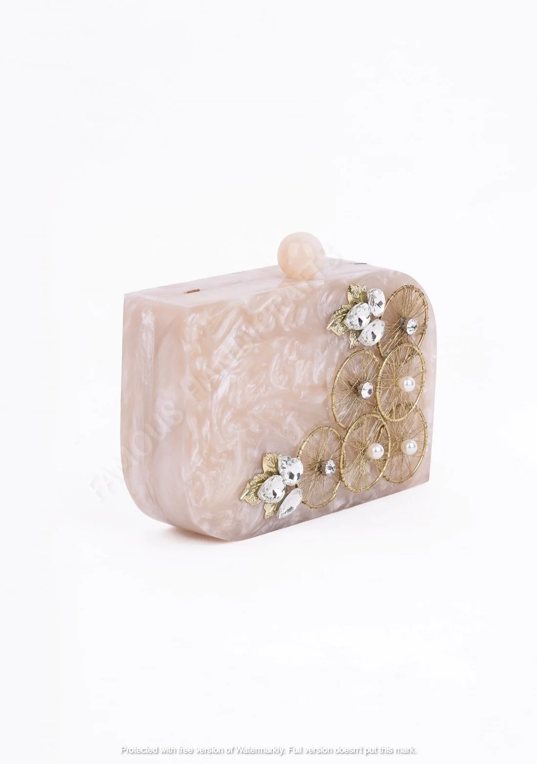 Винтажная вечерняя сумка-клатч из смолы