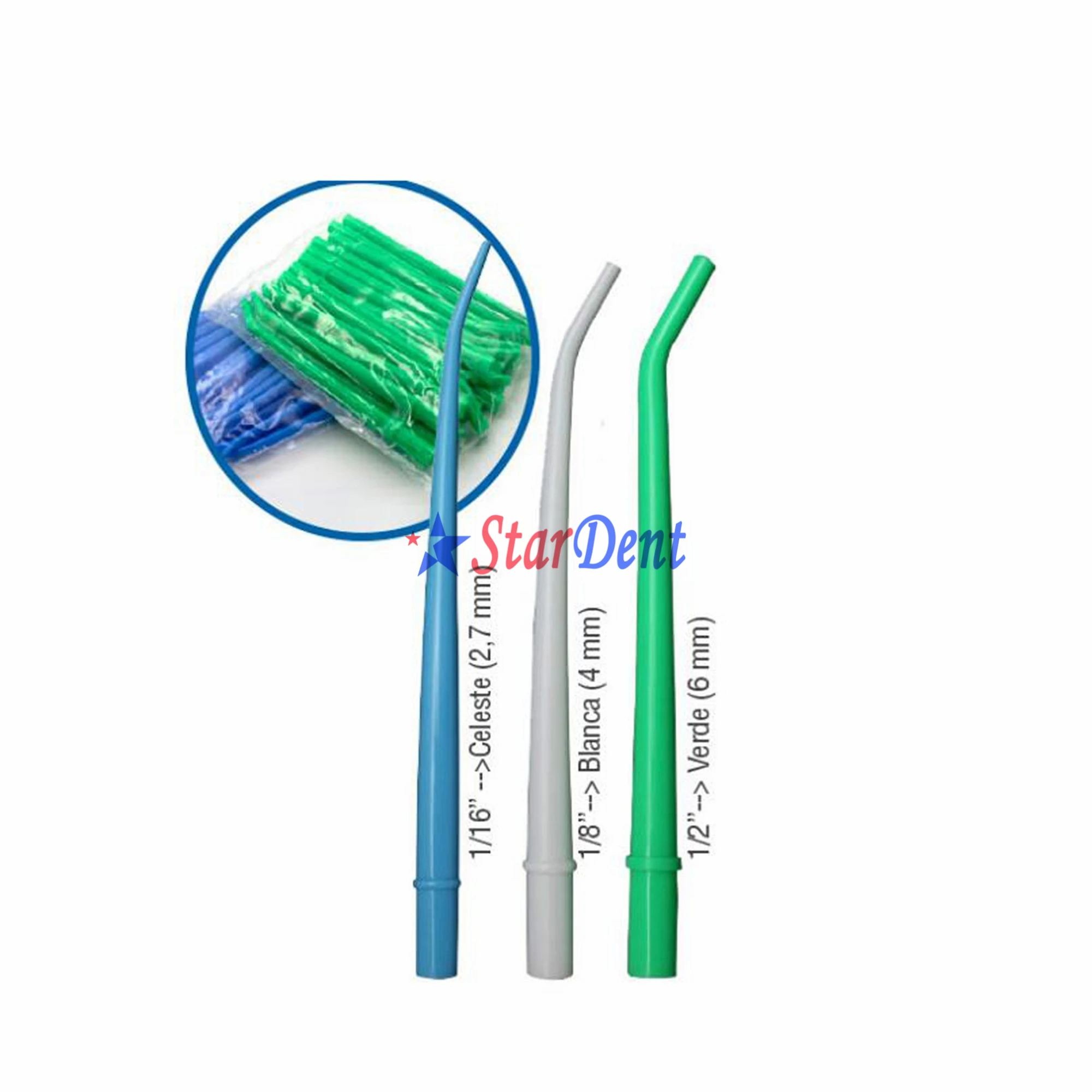 Disposable Dental Surgical Aspirator Suction Tubes Curved Tips Dental Saliva Ejector