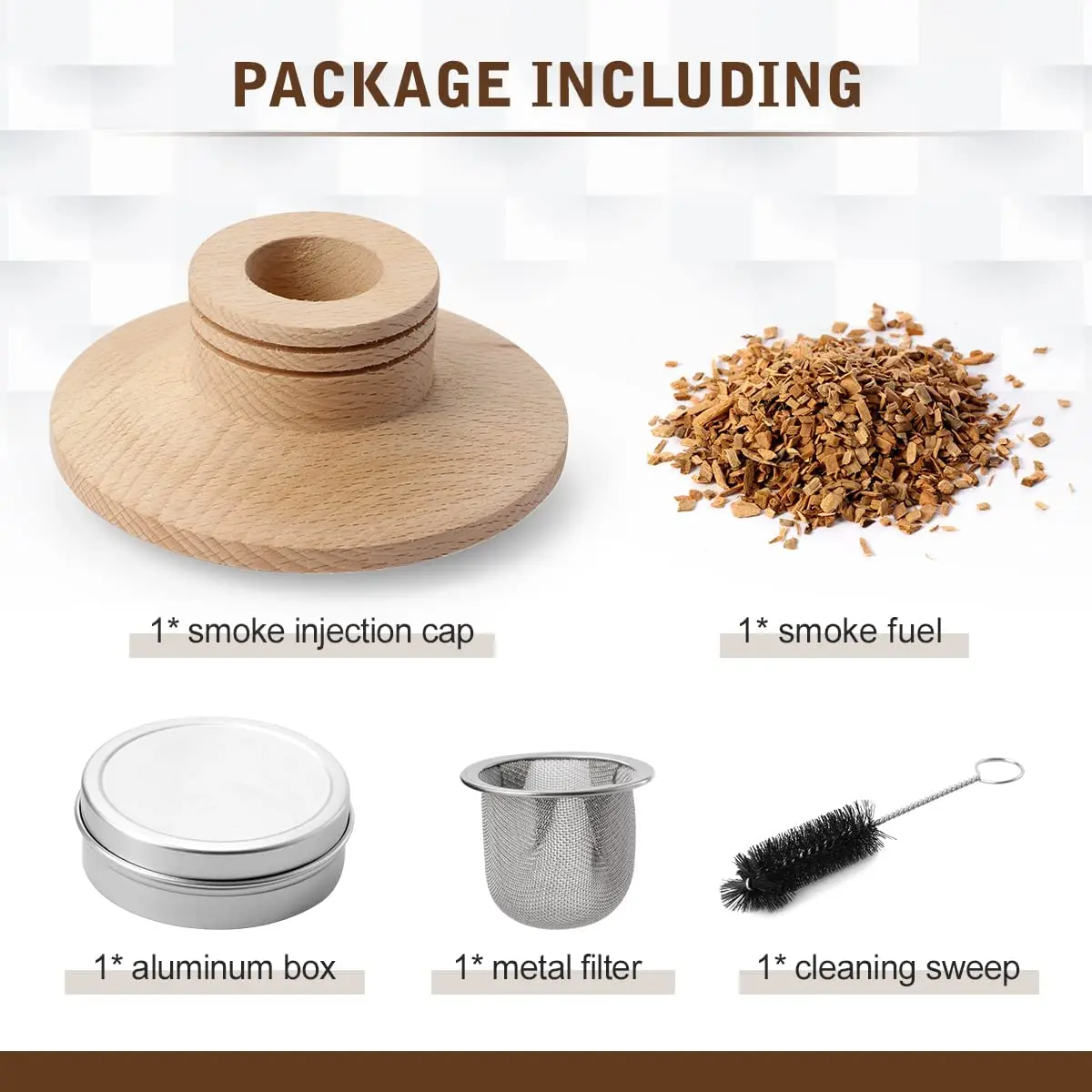 Cocktail Smoker top with Wood Chips Old Fashioned Cold Smoker for Cocktail, Whiskey, Wine, Bourbon , Cheese, Meat and More, Cock