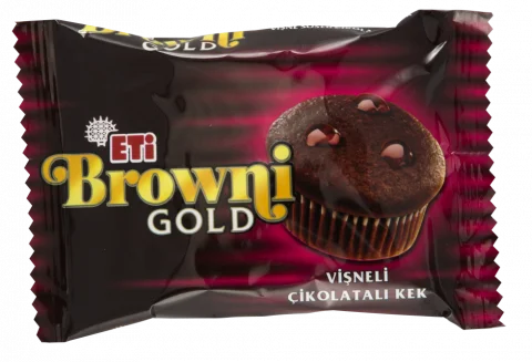 (High Quality Cake )ETI Cake BROWNI GOLD VISNE 45GR