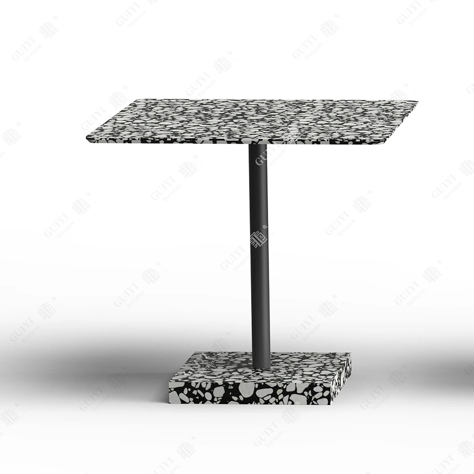 terrazzo table unique design home-type furniture terrazzo exterior ideal of sweden  black and white marble chips