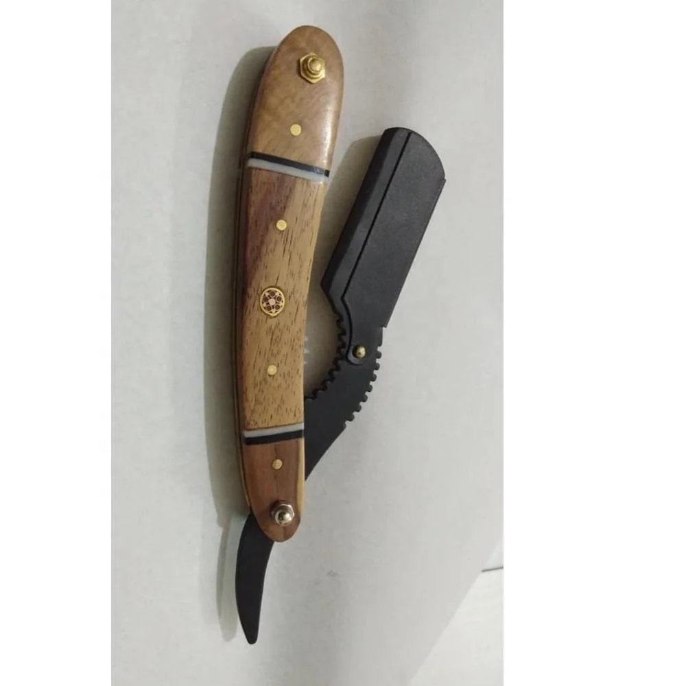 Professional Wooden bone and horn Shaving Razor