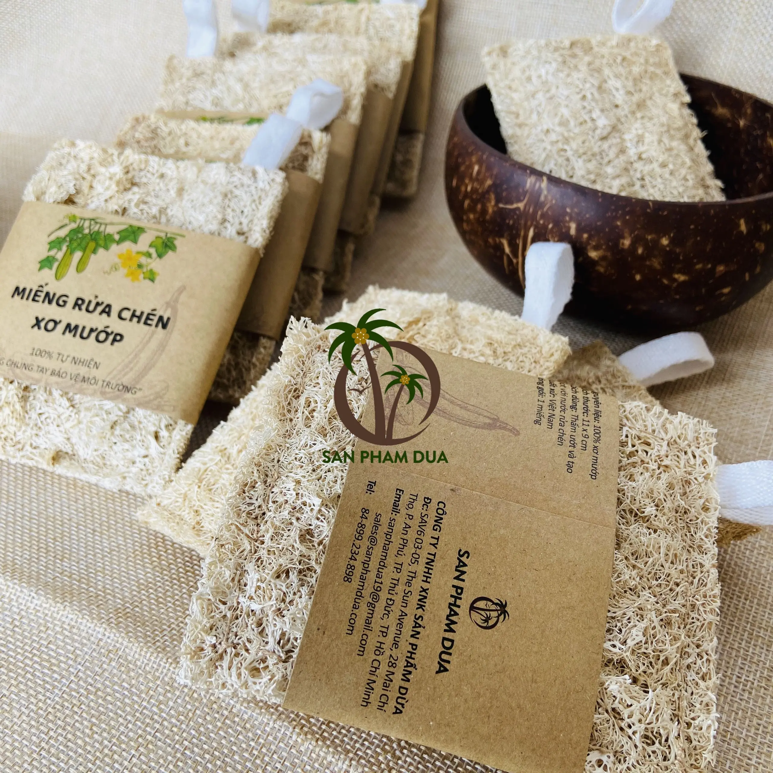  Поставщик Высококачественная натуральная кухонная губка биоразлагаемая экологически чистая для