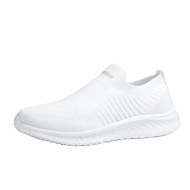 
Large size flying woven couple running sneakers 