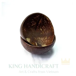 Coconut Bowls Serving Smoothie Bowl Acai Bowl and Spoon Gift Natural Handmade Polish with Coconut Oil, Durable