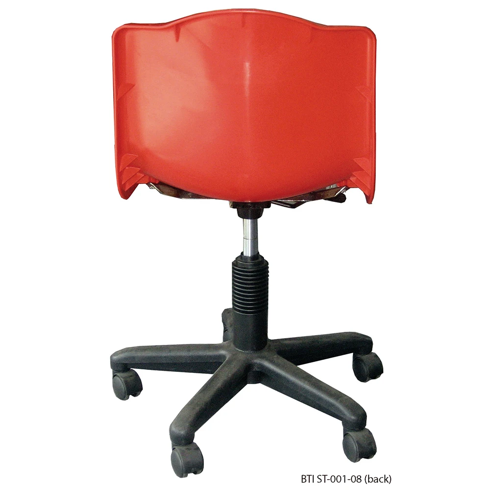 Lecture Stadium Auditorium Chair ST-001-08 A Strong Moulded Polypropylene Back Seat Roller Height Adjustable Stand
