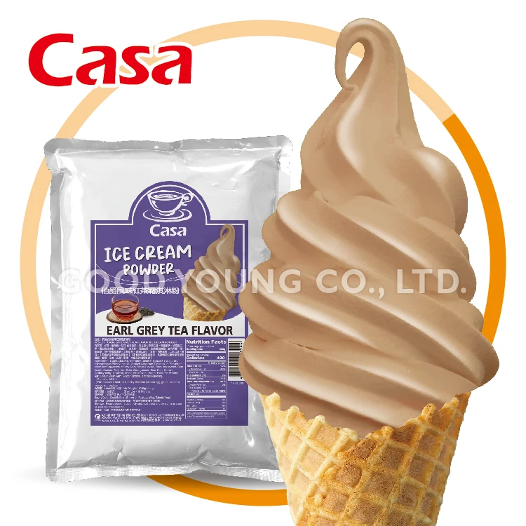 Good Young Tea CASA 3 в 1 Earl Grey черный чай со вкусом мгновенного приготовления мягкий порошок для мороженого