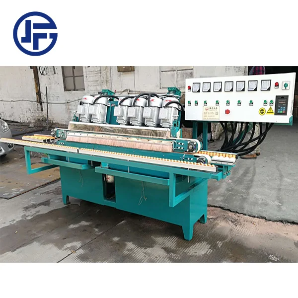 Furniture decorative glass 7 motors automation mirror horizontal glass polishing beveling machine sale