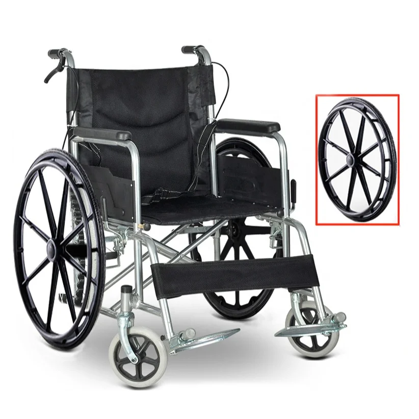 Supplier price steel aluminum hospital home used manual portable folding Wheelchair