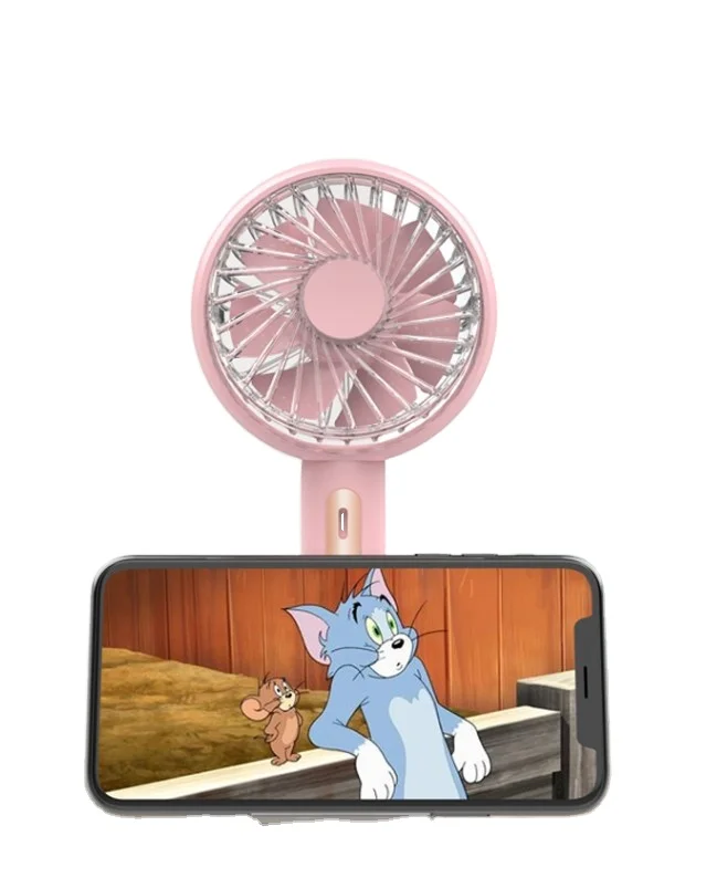 Newly Fashion Design USB Rechargeable Fan Phone Holder Mini Cooling Handy Fan