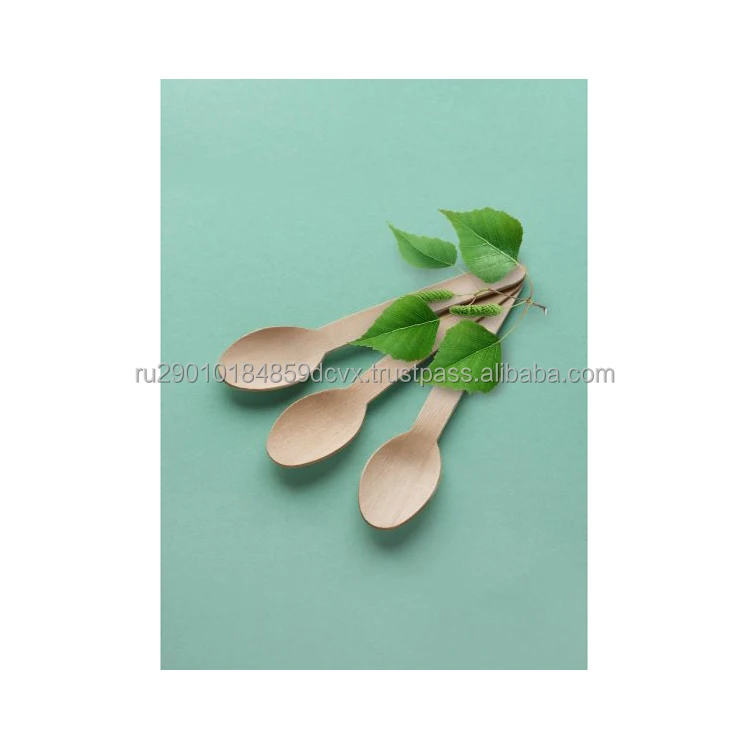 Sales leader disposable wooden spoon for lovers of out-of-town rest and for permanent use buy