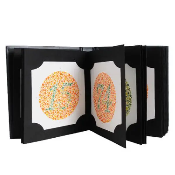 Ishihara Test Book For Color Blindness 38 Plates Optometry Equipment 38 Plates / 14 Plates/ 24 Plates best quality free shipping