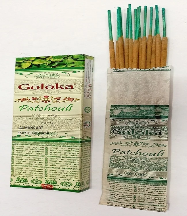 goloka patchouli incense sticks 15 grams pack
