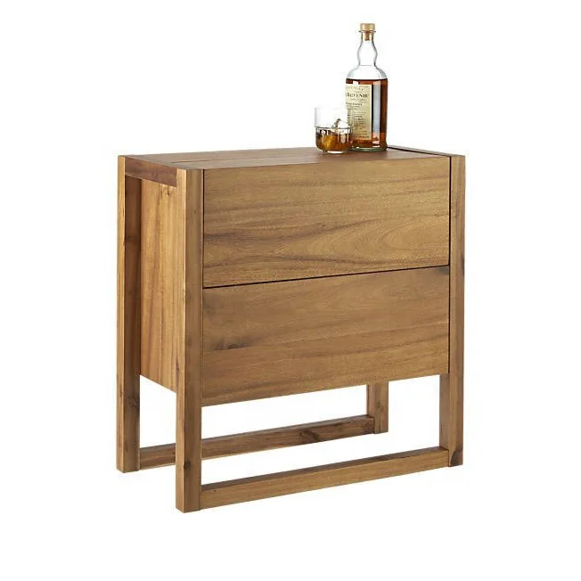 Hot Selling OEM Design Vietnam Furniture Solid Wood Mini Bar
