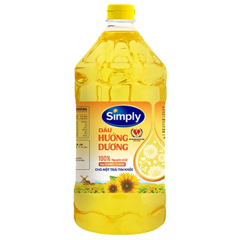 Vietnam sunflower oil best-selling 2L bottle (100% essence)