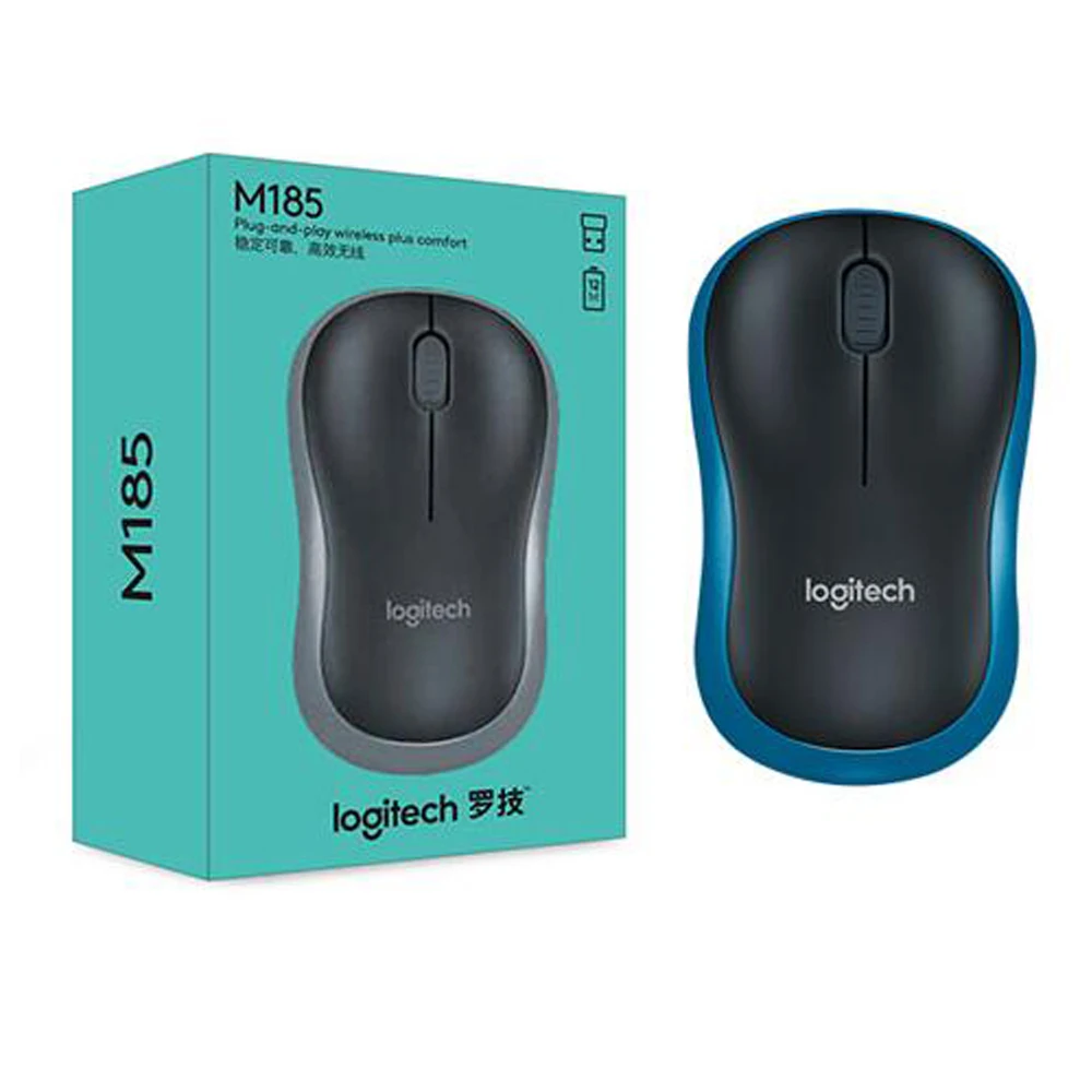2023 Logitech M185 2.4GHz 1000DPI Rechargeable Gaming Mice Silent Pc Computer Wireless Gaming Mouse