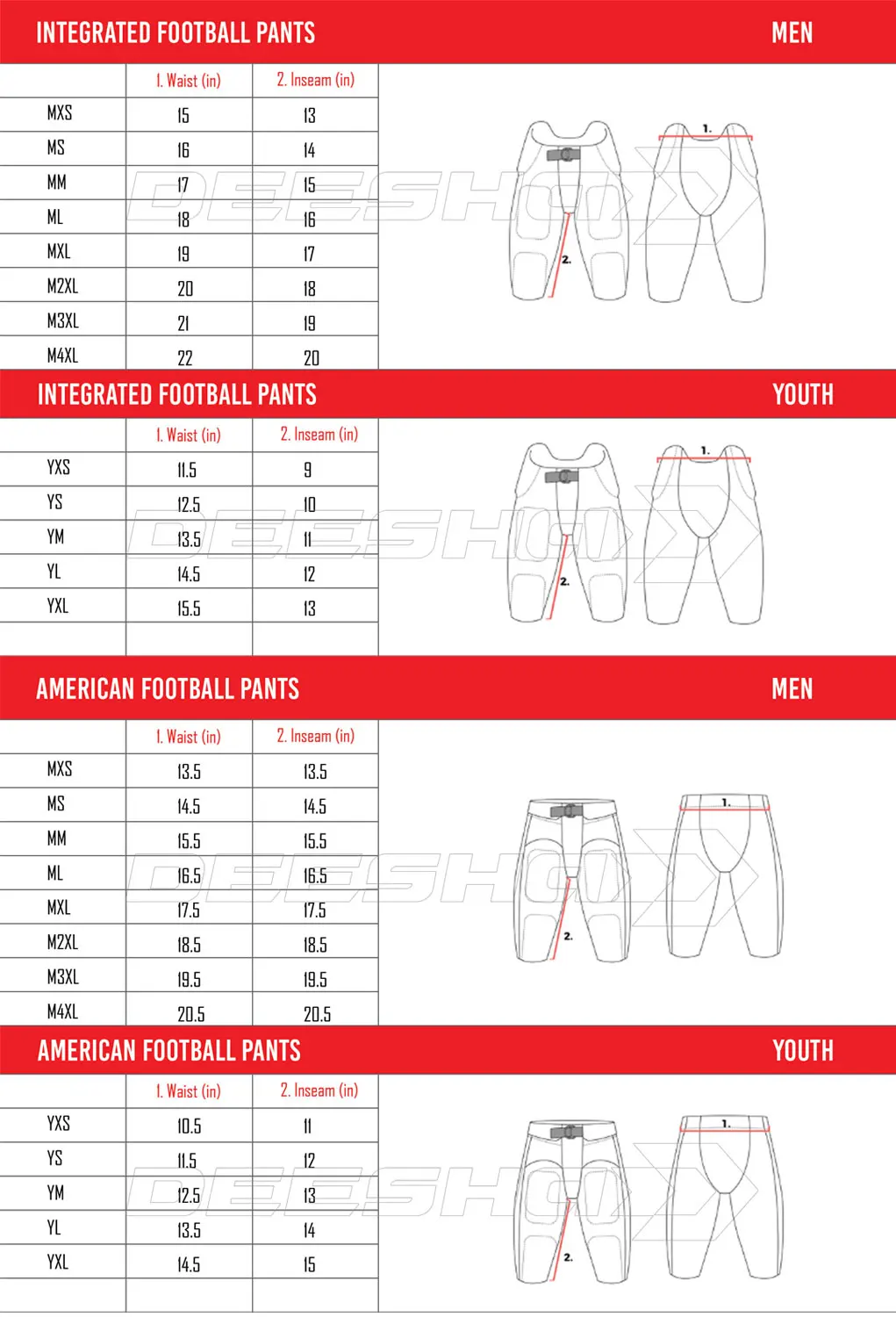 Custom Design Sublimation Print premium quality with Pads Men Wholesale American football pant