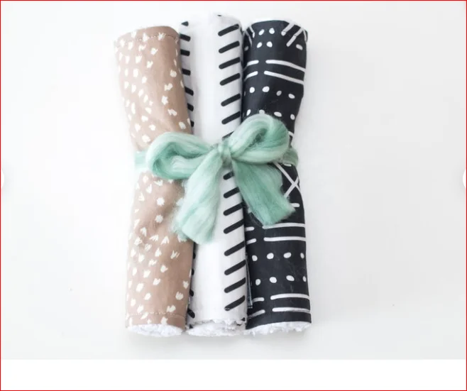  Органические Хлопковые тряпки для младенцев мальчиков и девочек