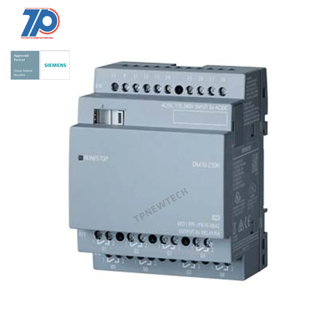 Модуль расширения 6ED1055-1FB10-0BA2 Siemens LOGO PLC SIMATIC DM16 230R, PS/I/O: 230 В/230 В/реле, 4 мВт, 8 ди/8 DO для логотипа! 8