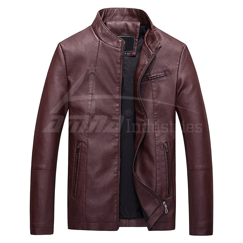 Brown Color Fashion Leather Jacket Jacket Pakistan Manufacturer Men Leather Fashion Jacket For Sale