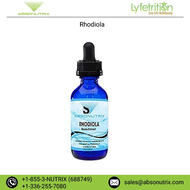 Absonutrix Rhodiola Rosea Extract Daily Supplement Powerful Stress Relief