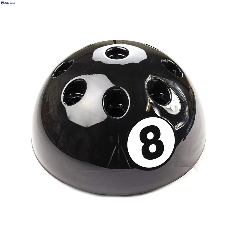 mini portable black 8 ball standing billiard pool cue rack for 9pcs cues