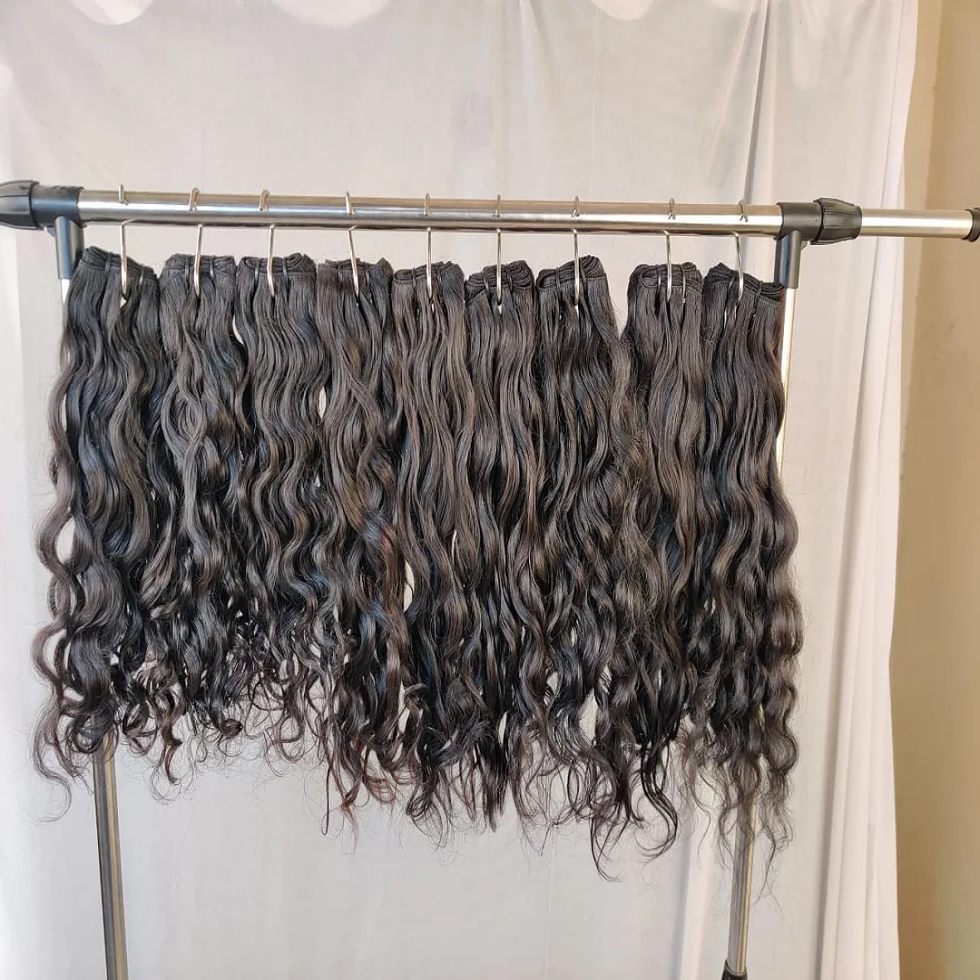 Raw Originally State Curly Medium Length 18 20 22 Inches Human Hair Curly Weft Bundles Frontals Closures Wigs Free Shipping Hair