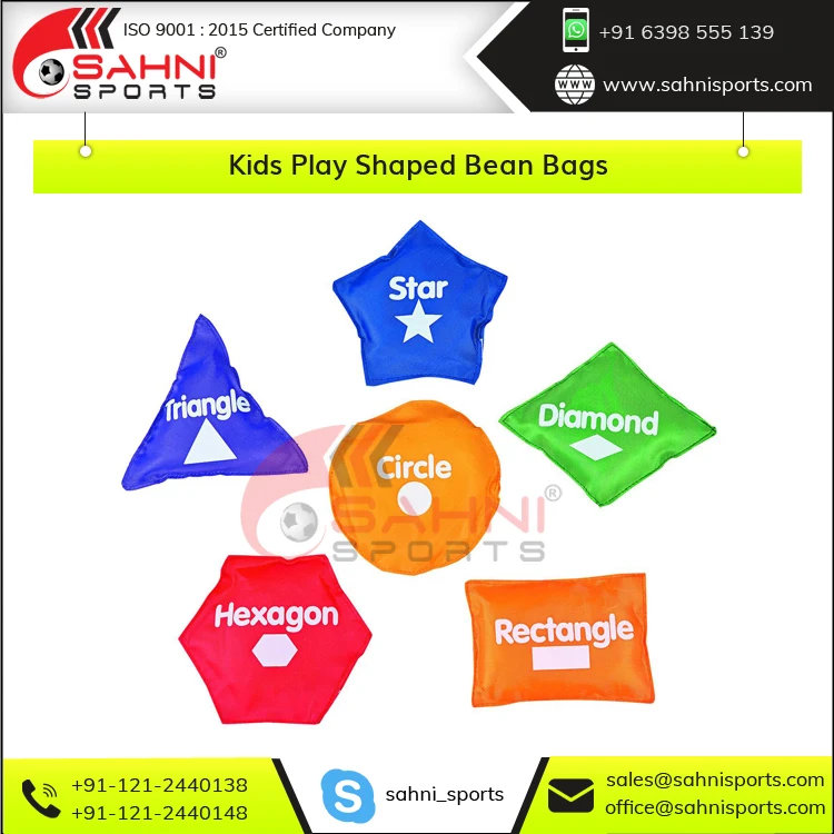 Leading Exporter of Double Stitched Primary Education Toys Kids Play Nontoxic Plastic Pallets Filled Inside Tossing Bean Bags