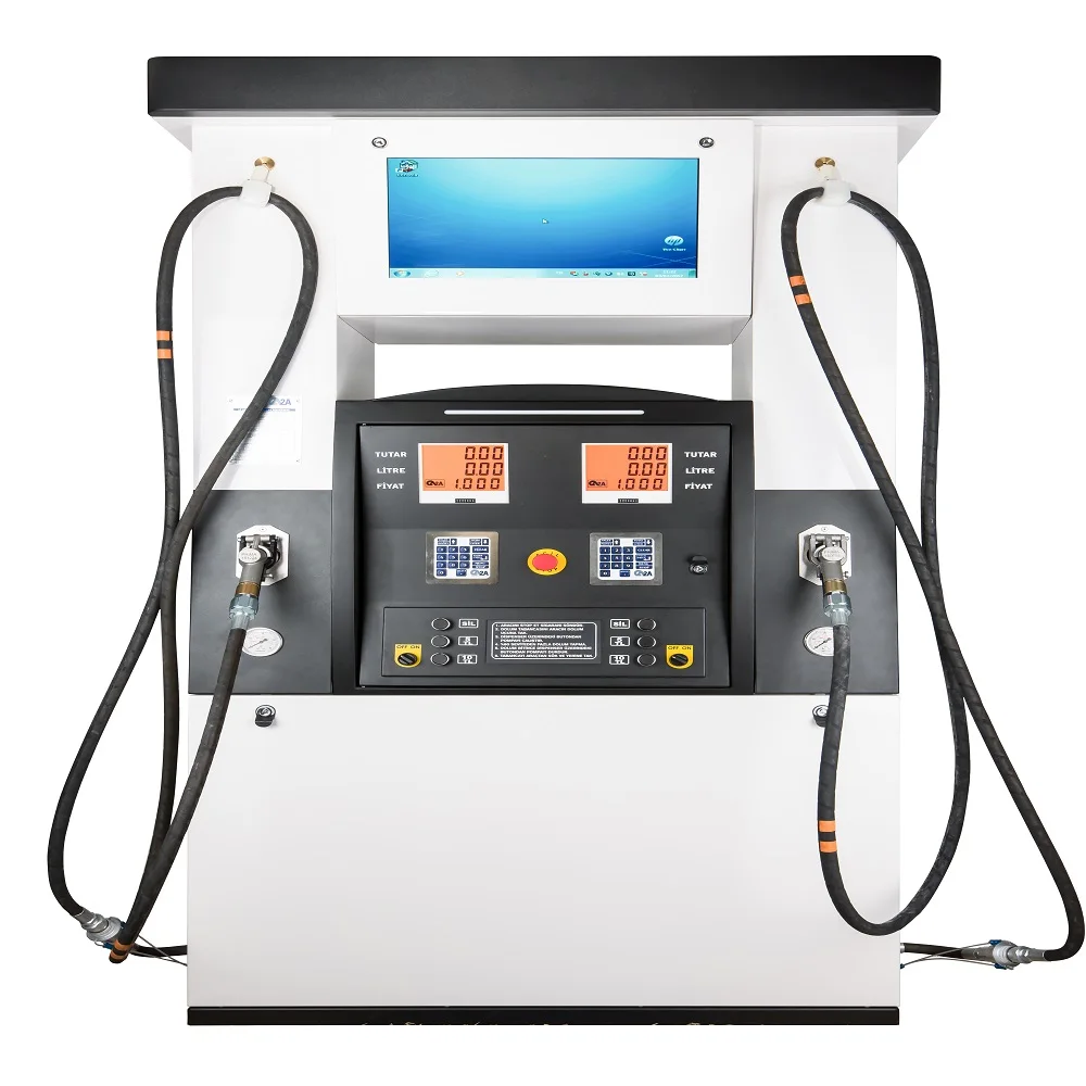 2A LPG Dispenser Punto Star Max two italian type nozzle with massflow meter galvanized case with TV for LPG filling station