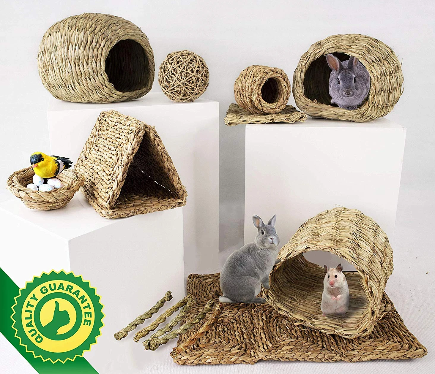 Small Pets Chew Toys Pet Bunny Teeth Grinding Guinea Pig Teeth Care Molar Toys Accessories for Rabbits Gerbils Rats Chinchillas