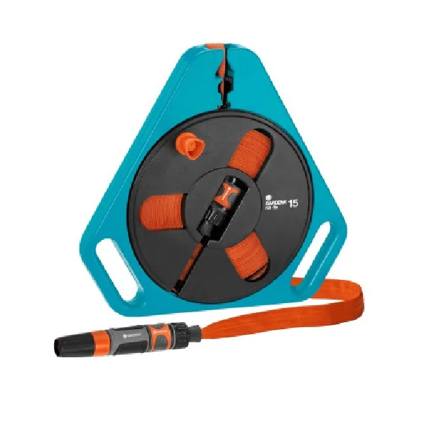 Лидер продаж в домашних условиях оптовая продажа садовых принадлежностей классический плоский шланг с фиксацией рулоне кассета 15 М Вт из Германии