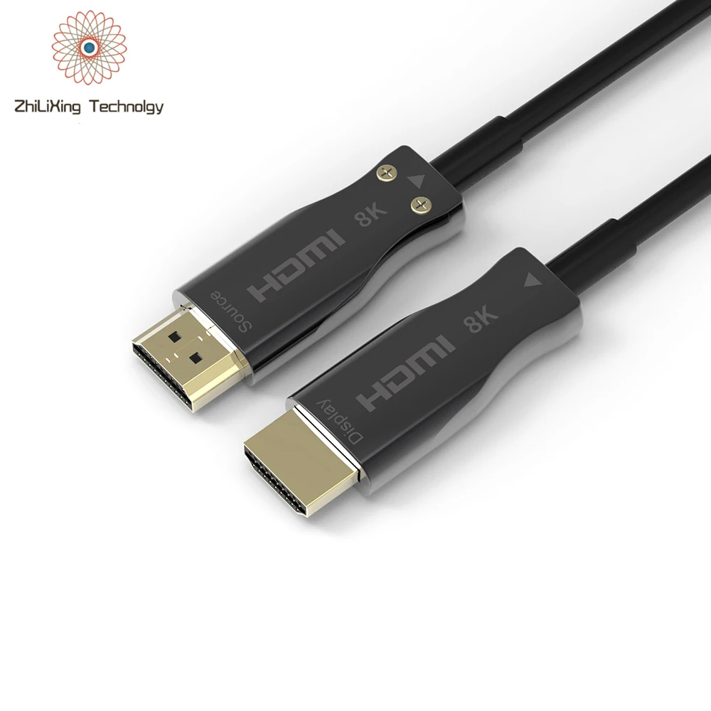 HDMI cable 2.1 8k active fiber optic AOC male to male high speed optical cables for tv av audio ps5 long 10m 20m 50m 100meters