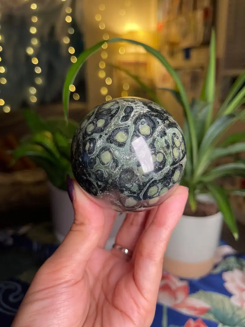 BEAUTIFUL KAMBABA JASPER SPHERE BALLS HIGH QUALITY POLISHED KAMBABA JASPER SPHERES CROCODILE JASPER HEALING CRYSTAL REIKI BALLS