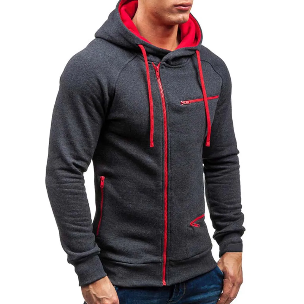 
Zipper Style Hoodies Awesome Style White Fleece Men Side Zip Hoodie 
